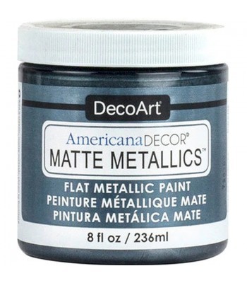 DecoArt Americana Decor Pewter Matte Metallics Craft Paints. 8oz